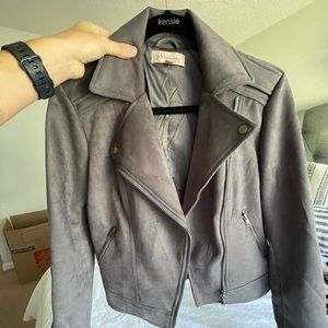 Faux Suede Jacket